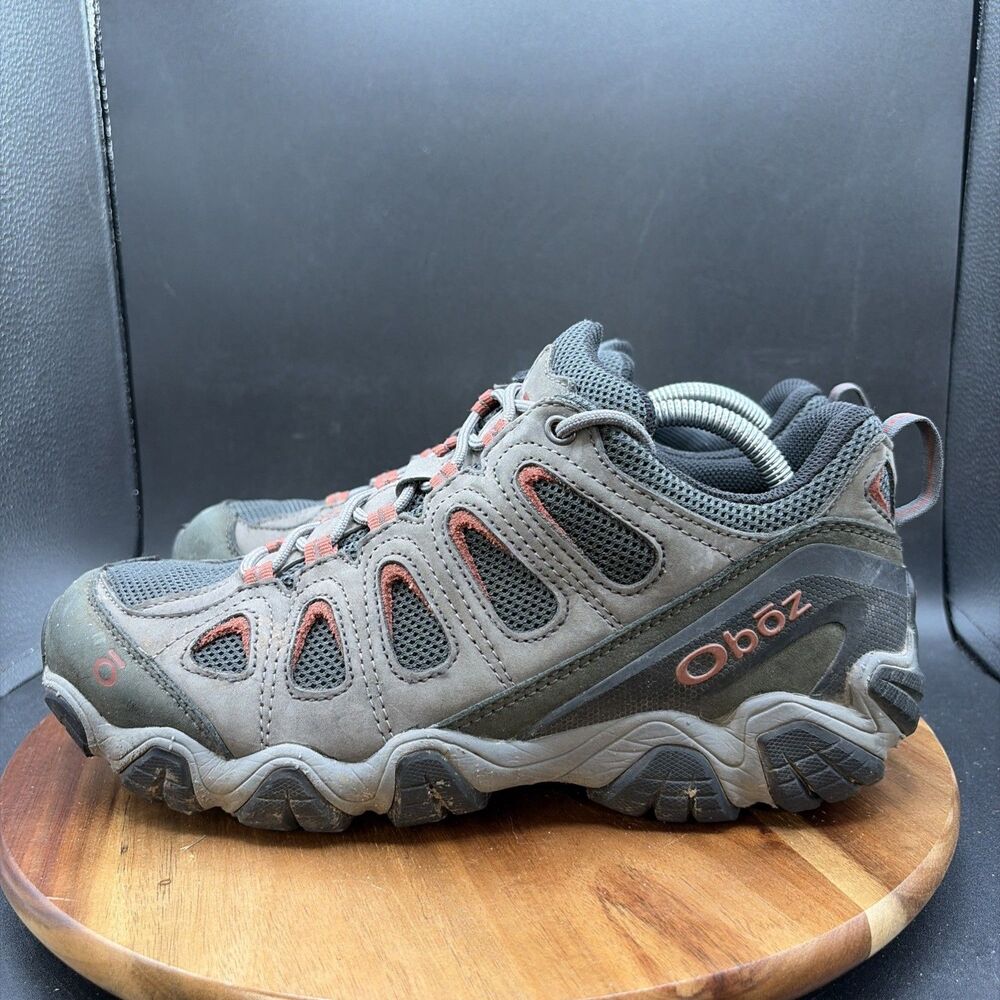 Oboz Sawtooth 2 Low Men's Size 10.5 Trail Hiking Shoes Brownish Gray Waterproof